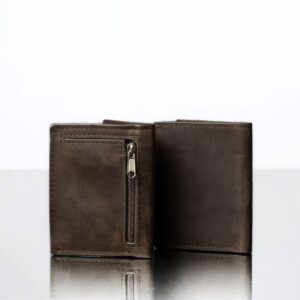 Brown Mansfield Bifold Wallet showcasing versatile storage. Ideal for men seeking a functional yet stylish leather wallet.